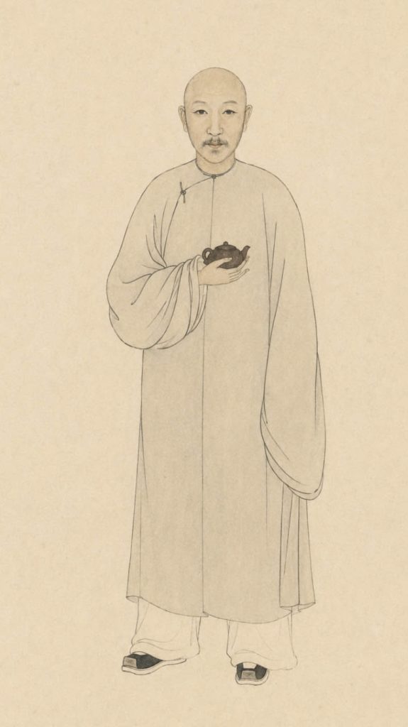 陈曼生画像，清代文人紫砂代表人物，曼生壶创作者之一